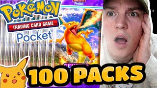 I OPENED 100 POKEMON POCKET PACKS AND GOT THE RAREST CARD!