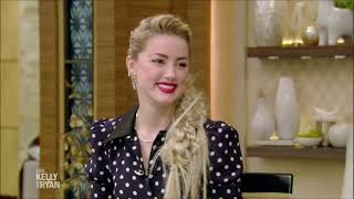 Amber Heard  Live With Kelly and Ryan.