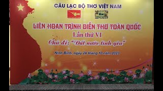 LIÊN HOAN TRÌNH DIỄN THƠ LẦN VI NĂM 2023