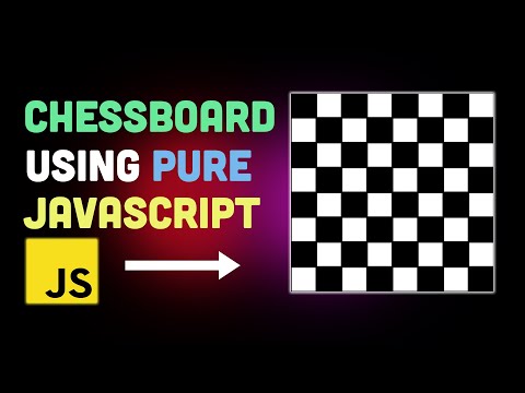 How to create a chessboard/checkerboard pattern using pure JavaScript ...