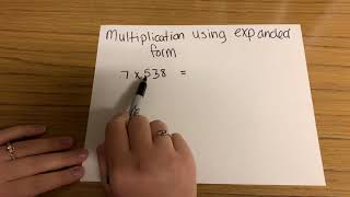 Multiplication Using Expanded Form