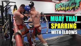 Muay Thai Sparring with ELBOWS | Siam Boxing