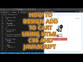How to Create Add to Cart Functionality using HTML, CSS, and JavaScript || Web design full tutorial