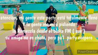 Sech,  Daddy Yankee  &  J Balvin  SAL Y PERREA REMIX  ( letra / lyrics )