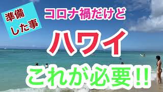 コロナ禍のハワイ旅行これが必要‼︎