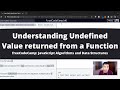 Understanding Undefined Value returned from a Function (Basic JavaScript) freeCodeCamp tutorial