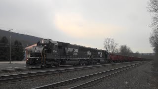 NS 928 Herzog Train on the NS Pittsburgh Line in Cove, PA