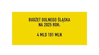 Rekordowy budżet Dolnego Śląska na 2025 rok