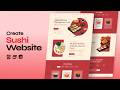 Build a Responsive Sushi Website From Scratch | HTML, CSS & JavaScript