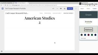 Building Your Digital Research Portfolio Through GoogleSites