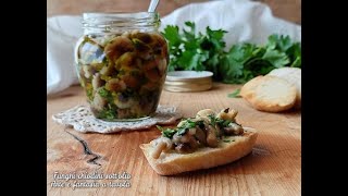 Funghi chiodini sott'olio ricetta di conserva autunnale, molto simili ai pioppini