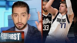 Nick Wright decides if Luka Dončić is the best player in the NBA playoffs | NBA | FIRST THINGS FIRST