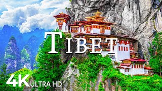 FLYING OVER TIBET (4K UHD) - Soothing Music Along With Beautiful Nature Video - 4K Video ULTRA HD