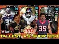 TALLEST VS SHORTEST PLAYER DRAFT! MADDEN 17 DRAFT CHAMPIONS VS CFONZ