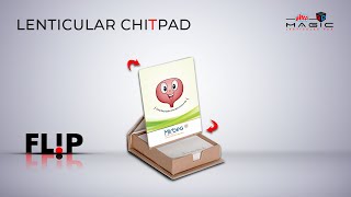 3D Lenticular Chitpad Holder (Flip Effect) | Promotional Product | Ultra 3D Magic