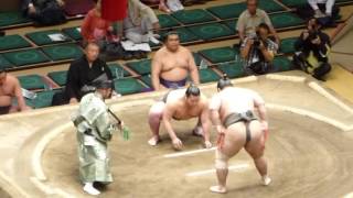 Hamaguchi (2-1) - Akinokawa (1-2) , Sumo : Natsubasho '16