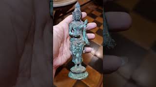 Patung perunggu temuan Dewi Tara original unearthing... simply rare indeed... 15-16th century AD