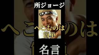 【名言】おすすめ！所ジョージ 名言「へこむのは簡単」《心に響く言葉 名言》