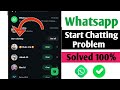 How To Fix WhatsApp Start Chatting Problem (2026) | Remove & Disable Start Chatting Easily 