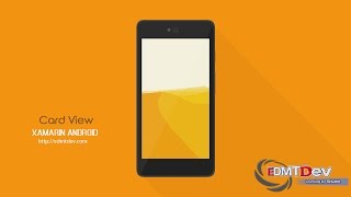 Xamarin Android Tutorial - Card View