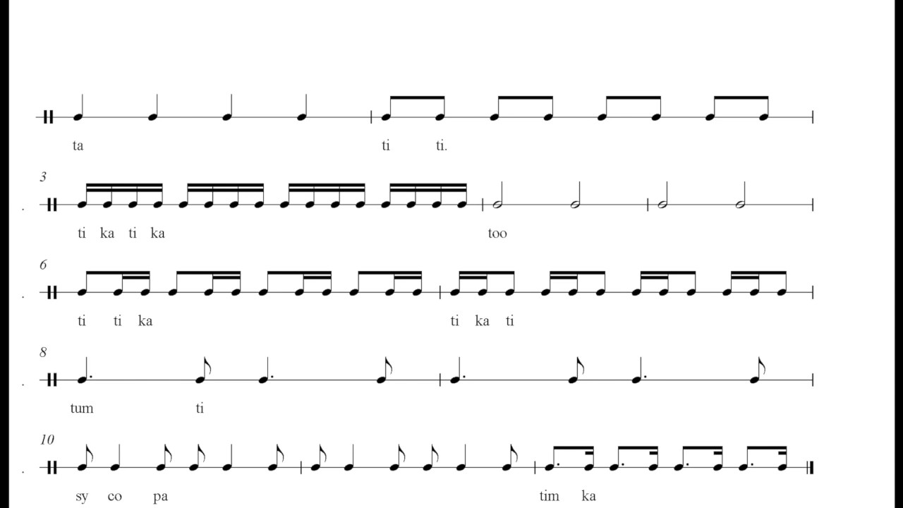 Basic Rhythms Youtube