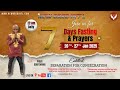 7 days fasting separation for consecration pious godfearing