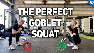 How To Get A Strong Goblet Squat With PERFECT Technique - (EASY FIX!)