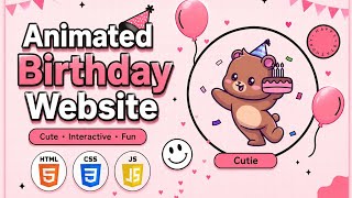 Build an Animated Birthday Website with HTML, CSS & JavaScript | ASMR Coding