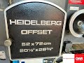 1980 Heidelberg KORS single color offset printing machine for sale   Gab Supplies Ltd