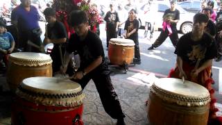 (乙未)年【台北龍義會館】前往中和共敬堂，恭祝邢府千歲聖誕千秋祝壽安座大典【台北龍義會館】龍獅戰鼓