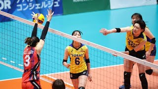 【バレー】東レ滋賀がアウェーで埼玉上尾にフルセット勝利。大阪MVはホームでA山形に3-0で勝ち、首位をキープ　SV女子