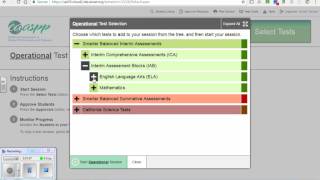 CAASPP Opening a Test Session