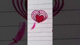 Hearts 💗Drowning #easydrawing #youtubeshort #viralvideo #artandcraft #art #satisfying #youtubeshort