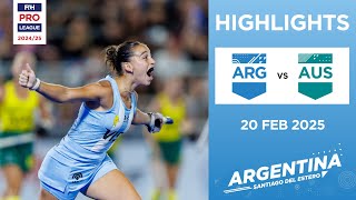 FIH Hockey Pro League 2024-25 Highlights: Argentina vs Australia (W) | Match 1