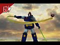 Voltes V Fights using Weapons and Martial Arts vs The Colossal Titan