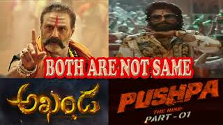 Akhanda and Pushpa Tollywood Box office  Fight Spoof