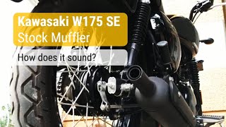 Kawasaki W175 SE Stock Muffler Sound [Krsno]