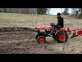 Kompakttraktor Kubota B5000 med plog