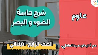 شرح حاسة الضوء و البصر | علوم للصف الرابع الابتدائي | الترم الاول 2025