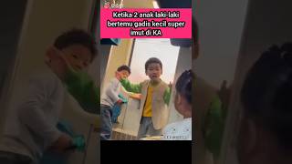 Tingkah lucu bocil bertemu gadis kecil super imut