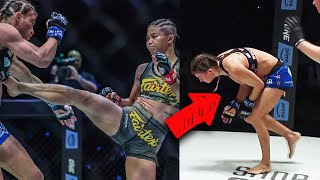 CRUSHING Body Kick 😵 Stamp Fairtex KOs Alyse Anderson