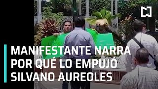 Manifestante empujado por Silvano Aureoles es maestro y teme por su vida - En Punto