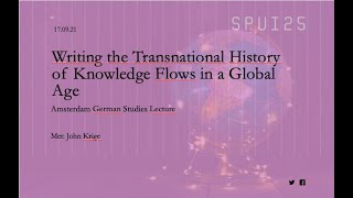 Writing the Transnational History of Knowledge Flows in a Global Age