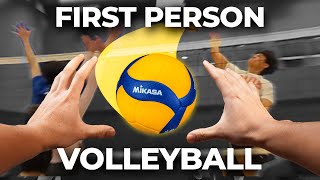 How it FEELS to play Volleyball | First Person (POV) Volleyball