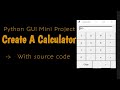 GUI calculator using tkinter Python || python calculator #python