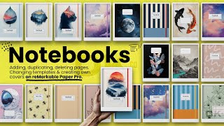 How to Create Custom Notebooks & Covers on reMarkable Paper Pro | Add, Delete & Organize #remarkable