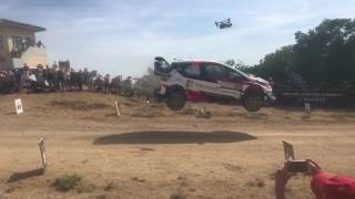 Car Hits Drone During Race in Italy