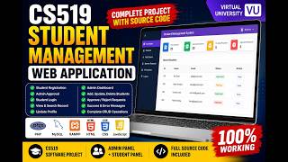 CS519 Student Management Web Application Project | Complete PHP MySQL Source Code