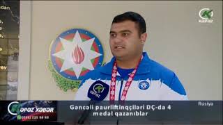 Gəncəli paurliftinqçiləri DÇ-da 4 medal qazanıblar - Kəpəz TV