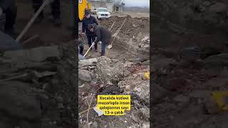 Xocalıda kütləvi məzarlıqda aşkar edilən insan qalıqlarının sayı 13-ə çatıb